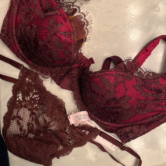 Agent Provocateur soirée mei Siam Red Lace Bra & thong set - Picture 9 of 10
